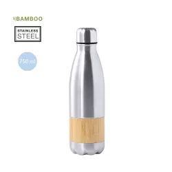 Bidón Acero Inox/ Bambú 750 ml