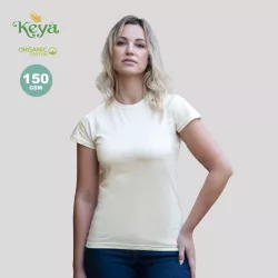 Camiseta Mujer "keya" 100% Algodón Orgánico Ring Spun, Single Jersey 150 g/ m2