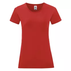Camiseta Mujer Color 100% Algodón Peinado Ring Spun 150 g/ m2