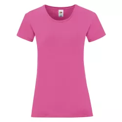 Camiseta Mujer Color 100% Algodón Peinado Ring Spun 150 g/ m2