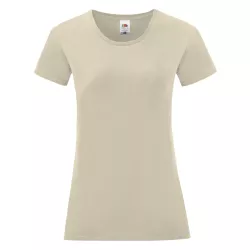 Camiseta Mujer Color 100% Algodón Peinado Ring Spun 150 g/ m2