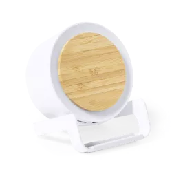 Lámpara Multifunción Caña de Trigo/ ABS/ Bambú. 12 Ledes. 3 Posiciones de Luz