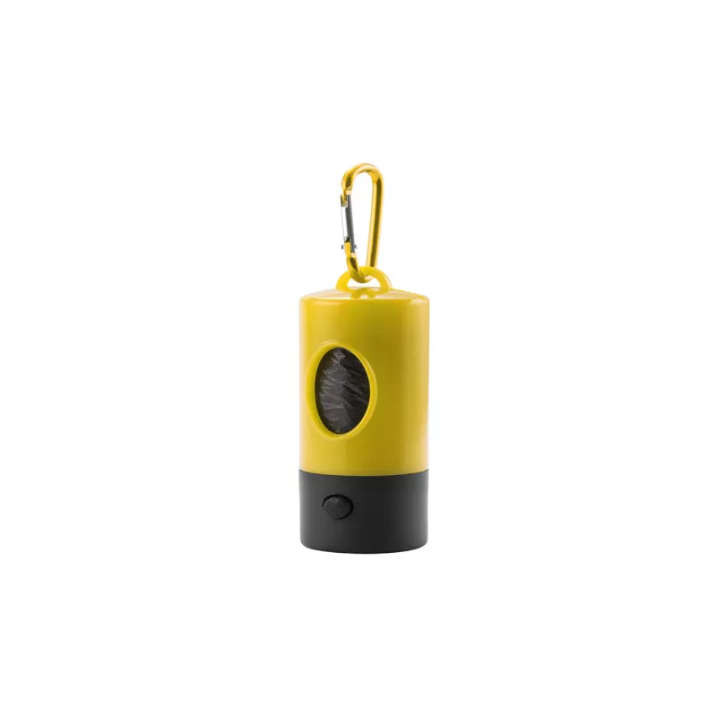 Dispensador bolsas para mascotas con linterna
