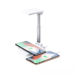 Lámpara Multifunción Aluminio/ ABS. 28 Ledes. Plegable. Altura Regulable