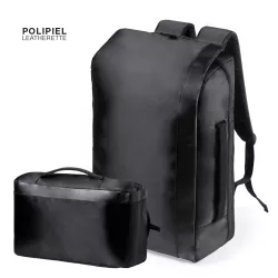 Mochila Portadocumentos Poliéster 300D/ Polipiel