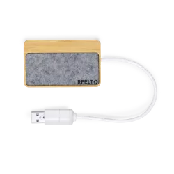 Puerto USB Fieltro RPET/ Bambú