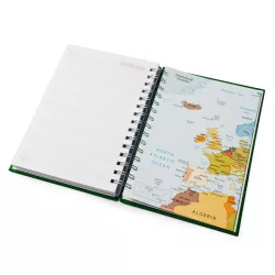 Agenda Anillas A5, tapa acolchada, página/día