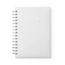 Agenda Anillas A5, tapa acolchada, página/día