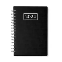 Agenda Anillas A5, tapa acolchada, página/día