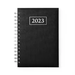 Agenda Anillas A5, tapa acolchada, página/día