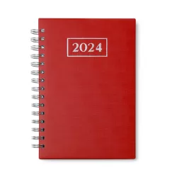 Agenda Anillas A5, tapa acolchada, página/día