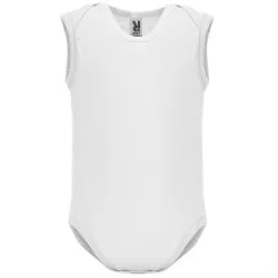 Body ROLY bebé sin mangas blanco