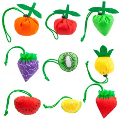 Bolsa Plegable de poliéster con diseños de frutas
