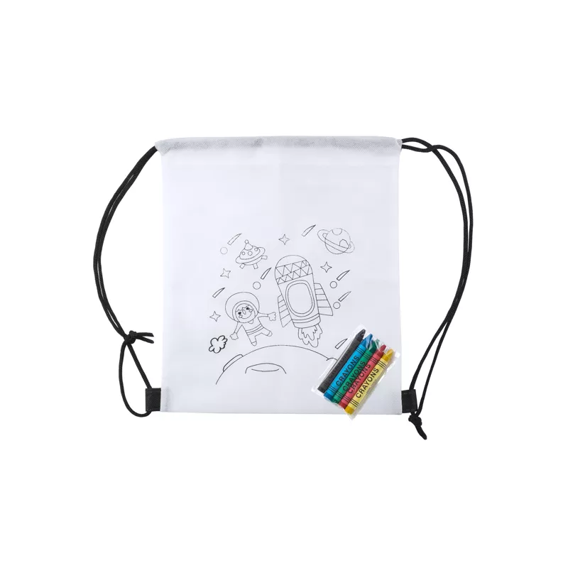 Mochila de non woven de cuerdas para colorear