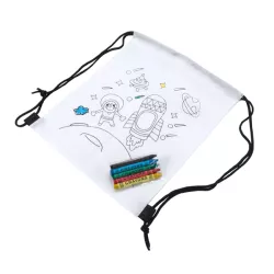 Mochila de non woven de cuerdas para colorear