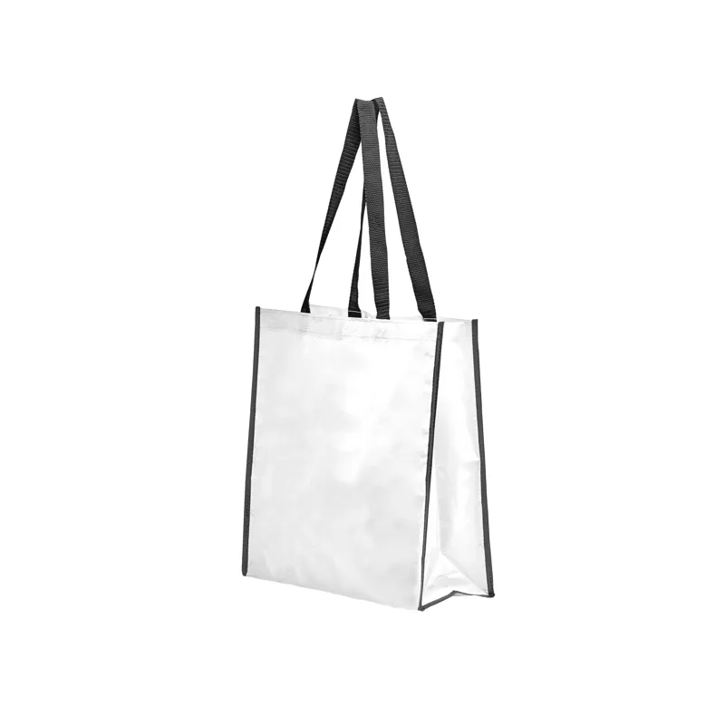 Bolsa de rafia laminada brillante reutilizable