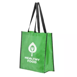 Bolsa de rafia laminada brillante reutilizable