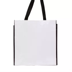 Bolsa de rafia laminada brillante reutilizable