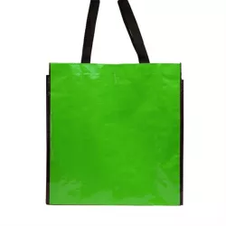 Bolsa de rafia laminada brillante reutilizable