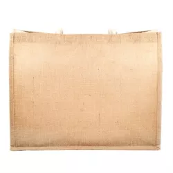 Bolsa de playa de yute y asas largas