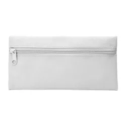 Estuche de color liso con cremallera a juego