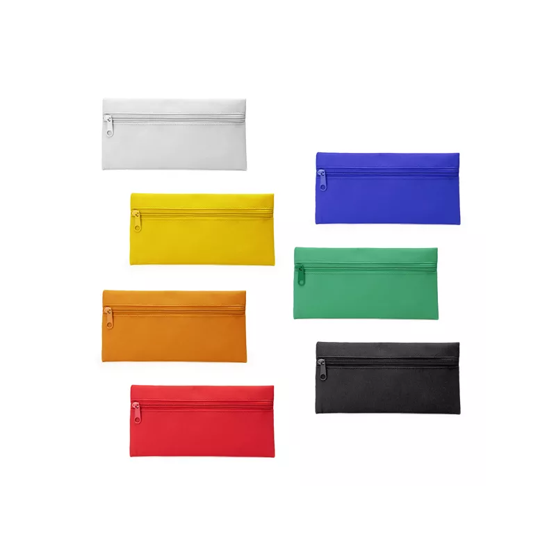 Estuche de color liso con cremallera a juego
