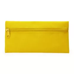 Estuche de color liso con cremallera a juego