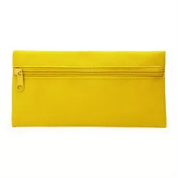 Estuche de color liso con cremallera a juego