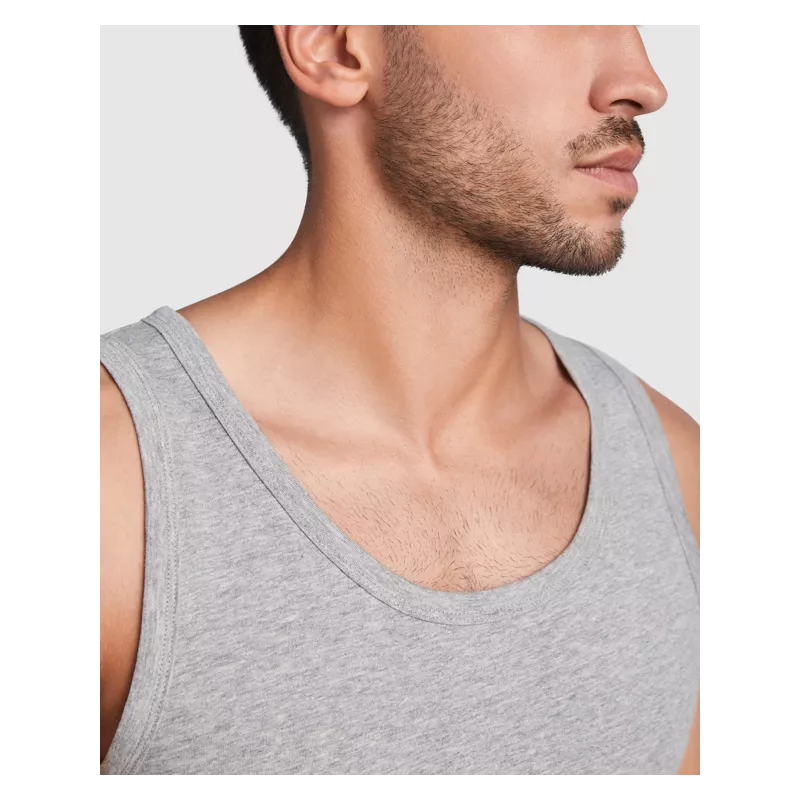 Camiseta Tirantes Texas ROLY blanca hombre