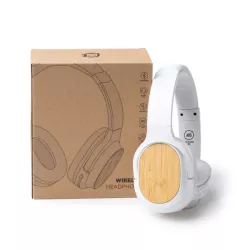 Auriculares inalámbricos en bambú y ABS reciclado