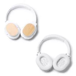 Auriculares inalámbricos en bambú y ABS reciclado