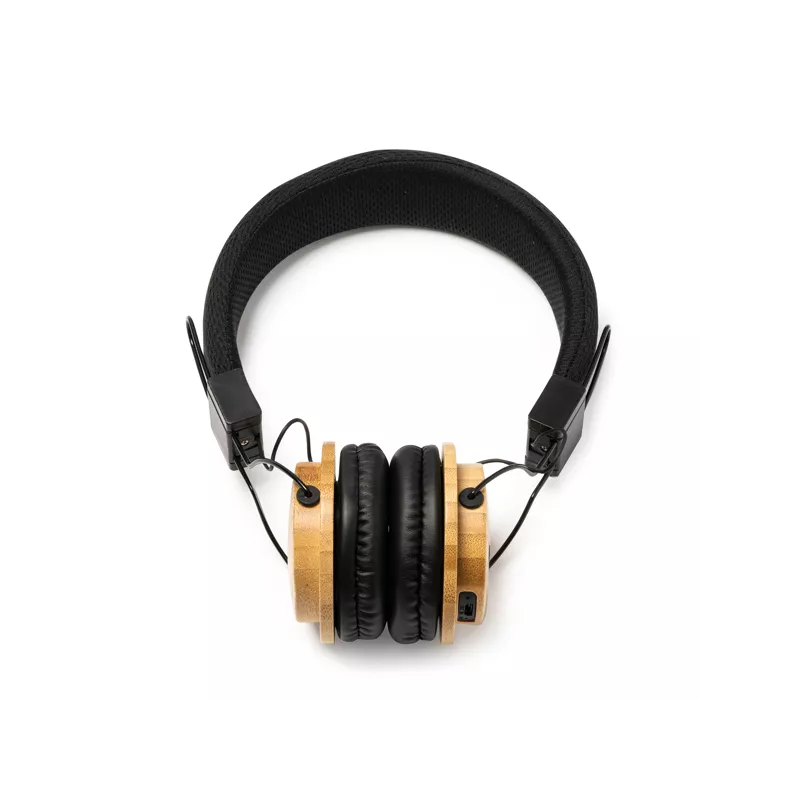 Auriculares inalámbricos extensibles de bambú y tejido RPET